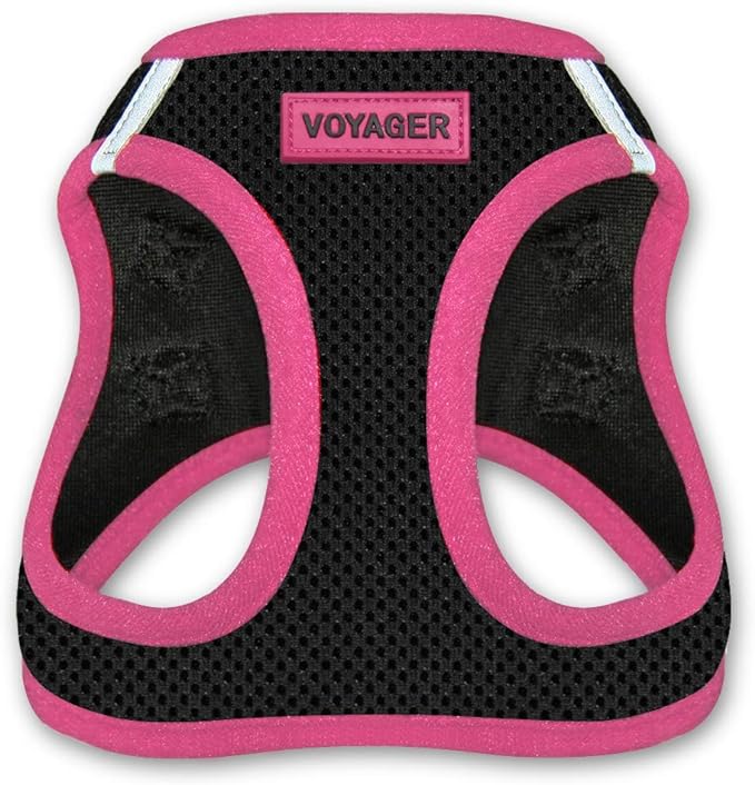 Voyager Step-In Air Dog Harness - All Weather Mesh Step in Vest Harness for Small and Medium Dogs by Best Pet Supplies - Pink, X-Small