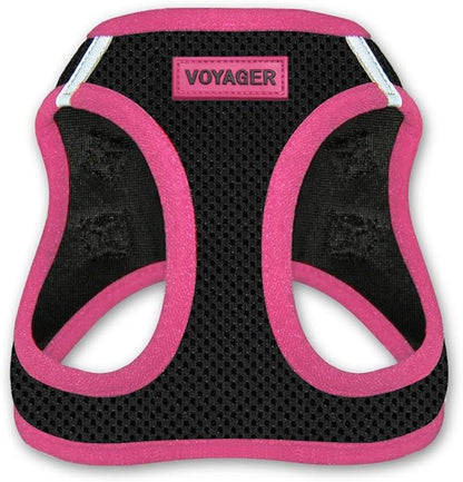 Voyager Step-In Air Dog Harness - All Weather Mesh Step in Vest Harness for Small and Medium Dogs by Best Pet Supplies - Pink, X-Small