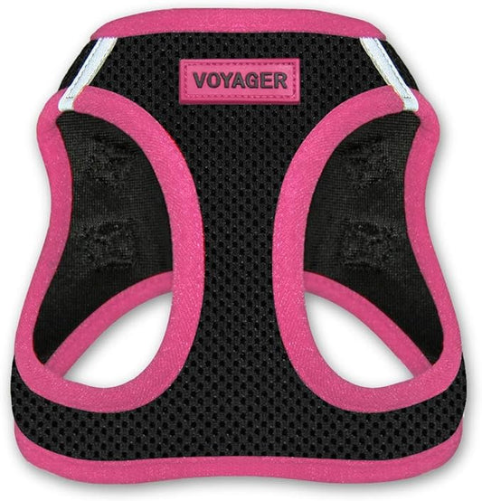 Voyager Step-In Air Dog Harness - All Weather Mesh Step in Vest Harness for Small and Medium Dogs by Best Pet Supplies - Pink, X-Small