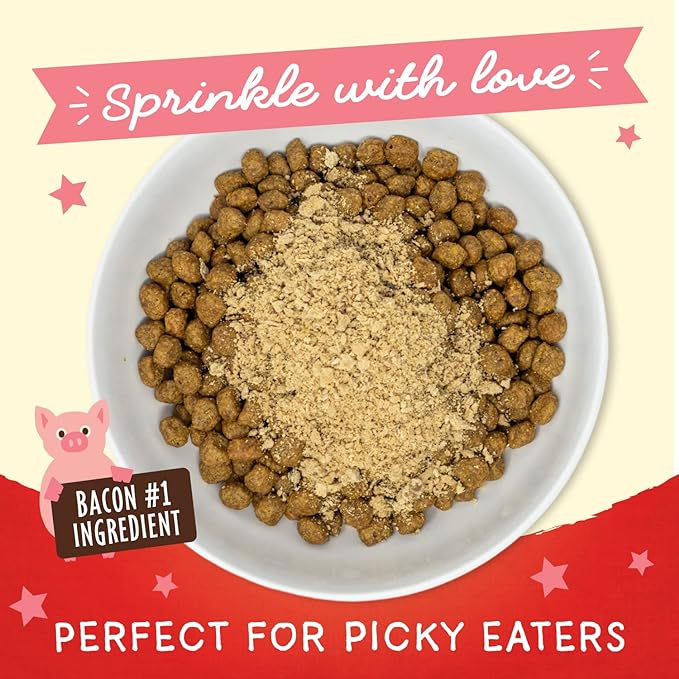 Stella & Chewy's Freeze-Dried Raw Marie's Magical Dinner Dust – Protein Rich, Grain Free Dog & Puppy Food Topper – What's Shak'n Bak'n Recipe – 7 oz Bag
