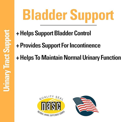 Vet Classics Bladder Support Urinary Tract & Incontinence Dog Supplement – Maintains Bladder Health for Dogs, Helps With Pet Incontinence – Soft Chews, Tablets – 60 Soft Chews