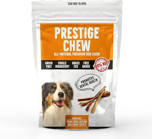 12 Pack 12 Inches Bully Sticks - Natural Beef Stick for Dogs, Long Lasting Tasty Dental Treats, Chewing Bones for Dog, Odorless Bullie Sticks, Bully Bones Made for Dog & Puppies