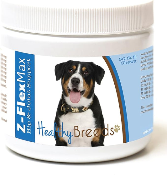 Healthy Breeds Entlebucher Mountain Dog Z-Flex Max Hip and Joint Soft Chews 50 Count