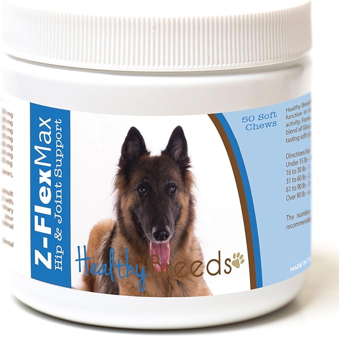 Healthy Breeds Belgian Tervuren Z-Flex Max Hip and Joint Soft Chews 50 Count