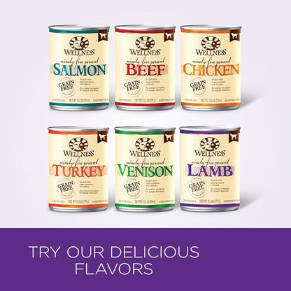 Wellness 95% Chicken Natural Wet Grain Free Canned Dog Food, 13.2-Ounce Can