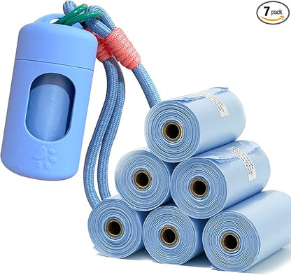 A&H ZIER Poop Bags Holder with Portable Colorful Lanyard, Soft-touch Dog Poop Bags Dispenser Dog Waste Bags, Compatible with any Dog Walking Accessories