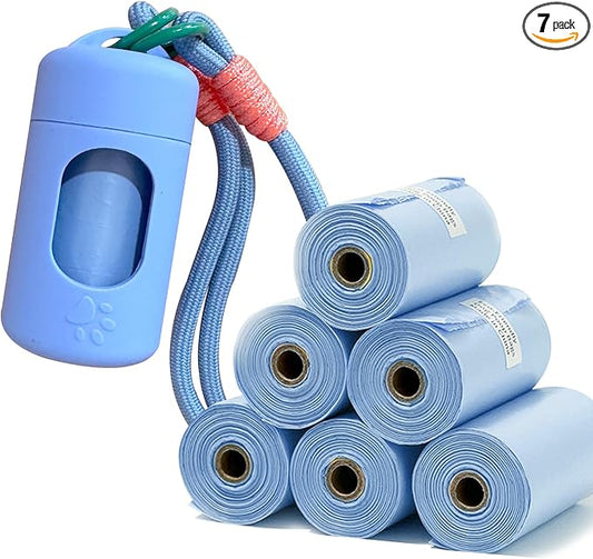 A&H ZIER Poop Bags Holder with Portable Colorful Lanyard, Soft-touch Dog Poop Bags Dispenser Dog Waste Bags, Compatible with any Dog Walking Accessories
