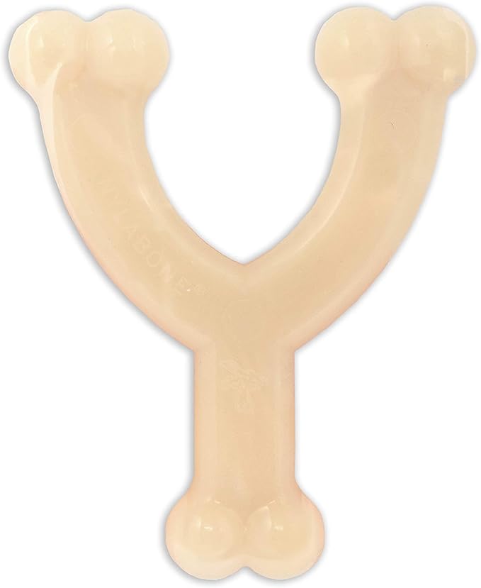 Nylabone Power Chew Wishbone Chew Toy for Dogs, Indestructible Chew Toys for Aggressive Chewers, Original Flavor, Medium up to 35 lbs. (1 Count)