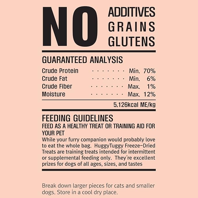 Freeze Dried Wild Alaskan Salmon Treats for Dog and Cat - Natural Single Ingredient, Pet Treat High Protein - No Fillers, Preservatives, or Additives, Gluten and Grain Free - 3.88 Oz