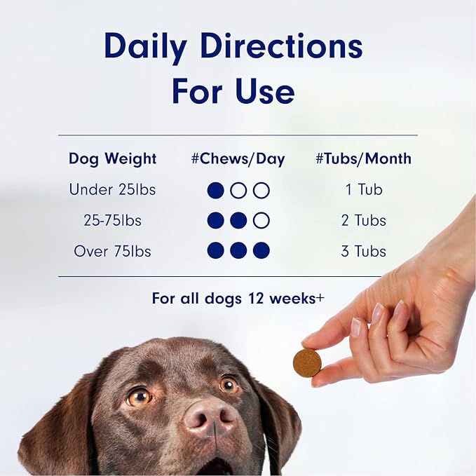 PetLab Co. Allergy & Immune Probiotics for Dogs, Support Seasonal Allergies, Gut & Digestive Health - Pork Flavor - 30 Soft Chews