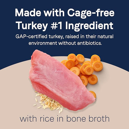CANIDAE Pure Bone Broth Topper with Real Turkey & Rice Wet Dog Food, 5.5 oz. (Case of 12)