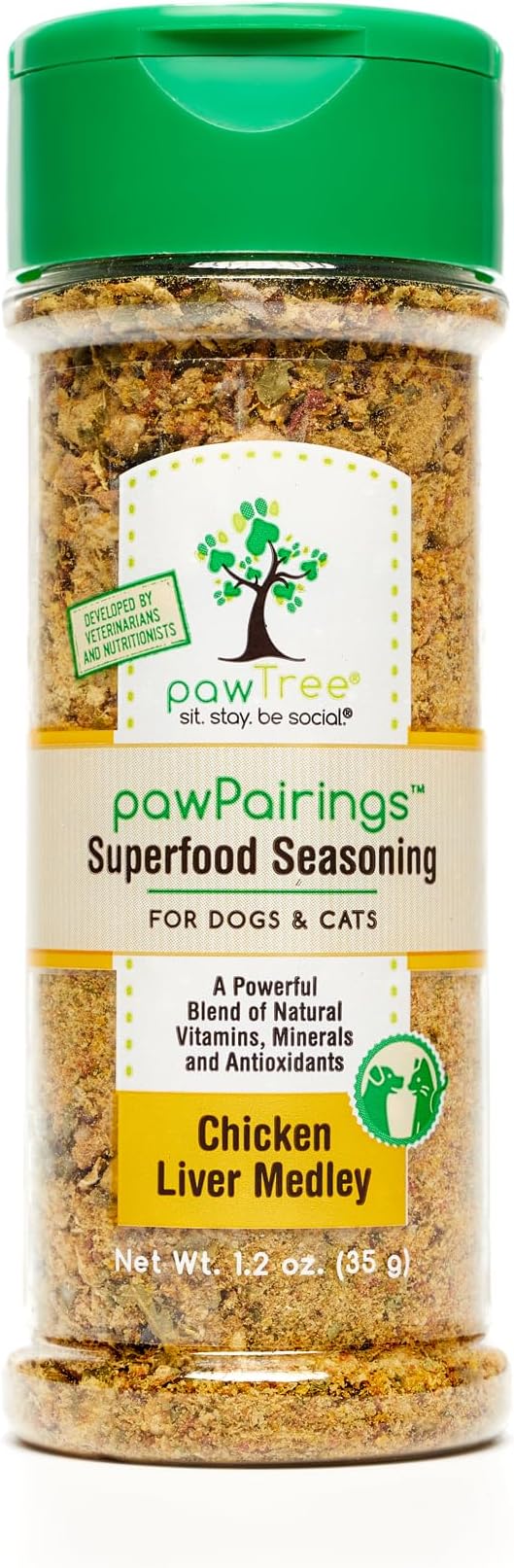 pawTree Healthy Food Toppers for Dogs & Cats - Appetite Booster with Freeze-Dried Proteins. Delicious Pet Food Seasonings and Flavor Enhancer for Picky Eaters & Appetite Stimulation (Chicken Medley)