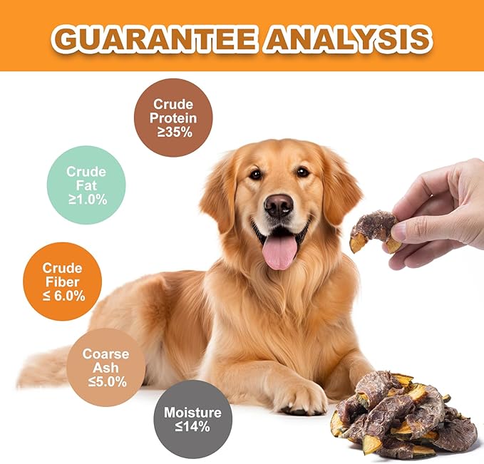 Duck Meat Pumpkin Dog Treats - Dog food Natural Chews Snacks Protein-Rich Real Meat Grain Free Healthy Pet Food for Training Small Medium Large Dogs (5 OZ)