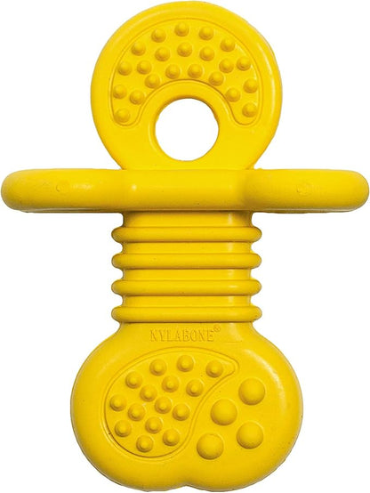 Nylabone Puppy Rubber Teether - Puppy Chew Toys for Teething - Puppy Supplies - Vanilla Flavor, Small/Regular (1 Count)