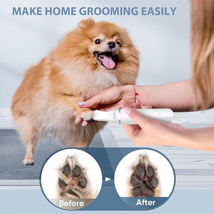 oneisall Dog Clippers for Grooming, Cordless Dog Paw Trimmers with Double Blades, Low Noise Dog Clippers for Trimming Hair Around Paws, Eyes, Ears, Face, Rump