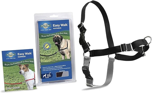 PetSafe Easy Walk Dog Harness - No Pull Dog Harness - X-Large, Black