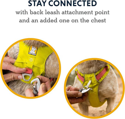 Ruffwear, Hi & Light, Everyday Lightweight Dog Harness, Trail Running, Walking, Hiking, All-Day Wear, Salmon Pink, Medium