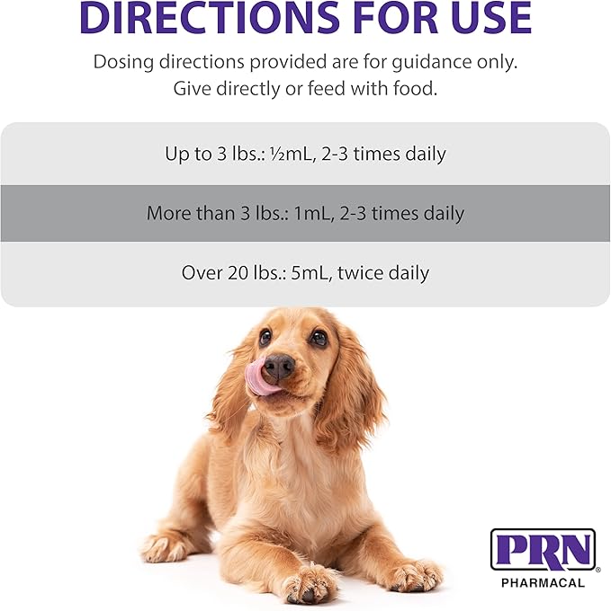 PRN Pharmacal Liqui-Tinic 4X - Iron & Vitamins Oral Nutritional Supplement for Pets- Liver-Flavored Supplement with Iron & B-Complex Vitamins to Support Wellness - 2 fl oz (3 Pack)