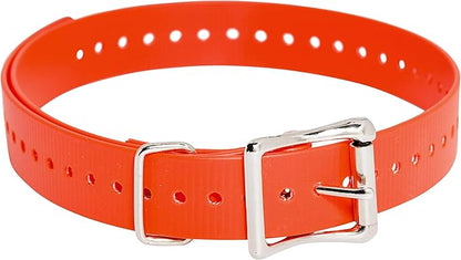 SportDOG Brand 1 Inch Collar Straps - Waterproof and Rustproof - Tightly Spaced Holes for Proper Fit - Orange