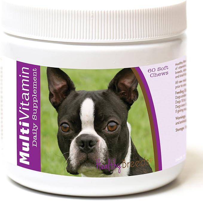 Healthy Breeds Boston Terrier Multi-Vitamin Soft Chews 60 Count