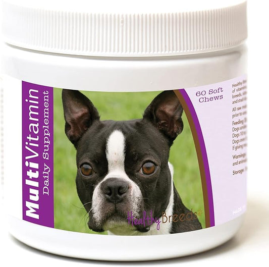 Healthy Breeds Boston Terrier Multi-Vitamin Soft Chews 60 Count