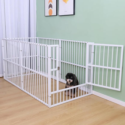 Dog Playpen 31.5" Height Puppy Pen,Heavy duty 31"- 63" Inch Extendable, Safe and Sturdy dog pens, Easy Assemble for Outdoor Indoor pet playpen