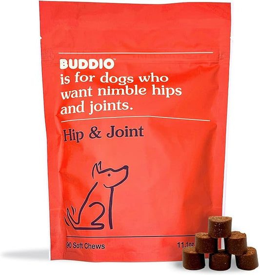 Advanced Hip & Joint Dog Supplement – High-Potency Glucosamine, Fish Oil, Vitamin E, Manganese – Tasty Chicken Liver Flavored Soft Chews, 90 Count – Vet Recommended for Enhanced Mobility