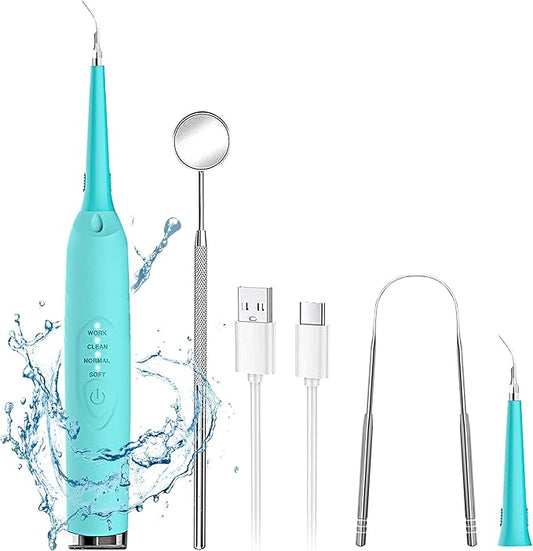 Plaque Remover for Teeth, Pet Electric Toothbrush Cleaner Teeth Cleaning Kit for Tartar and Stains Suitable for Dogs and Cats