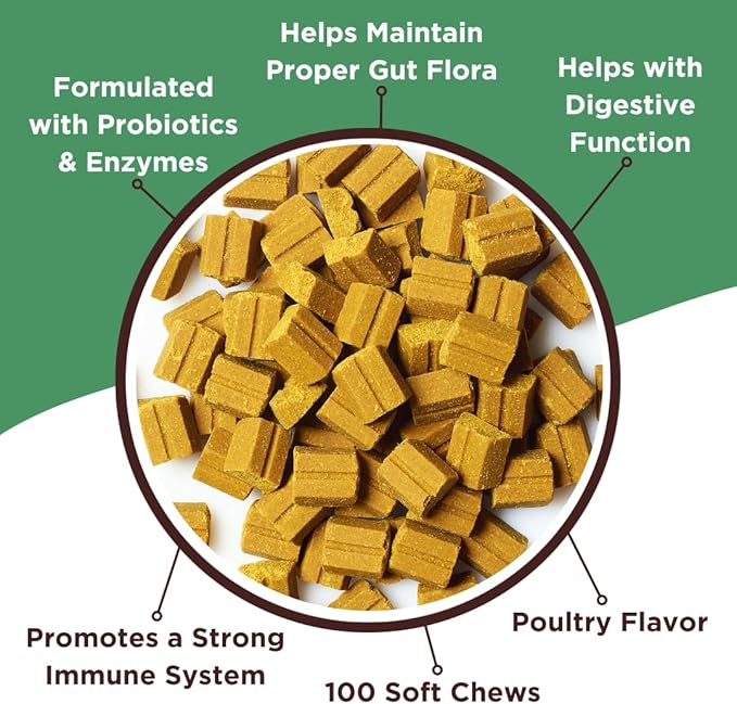 Mission-Proven Globally in Our Counterterrorism Work - Ultimate Probiotic Dog Chews-3X Number of Chews-Advanced Digestive Formula