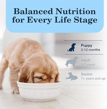 Blue Buffalo Homestyle Recipe Puppy Wet Dog Food, Made with Natural Ingredients, Chicken Dinner with Garden Vegetables & Brown Rice, 12.5-oz. Cans (12 Count)
