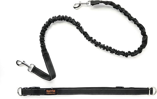 Mighty Paw Hands Free Dog Leash | Bungee Waist Leash for Dog Walking. Dog Running Leash Hands Free. Hands Free Leash for Large Dogs, Medium & Small Dogs. Dog Leash Waist Belt (36" - 48") Up To 150 lbs
