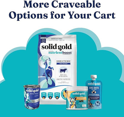 Solid Gold Food Toppers for Picky Dogs - Real Chicken Meatball Topper - 3 Pack Healthy Dog Treats - High Protein Soft Dog Treats to Serve w/Dry Dog Food or Wet Dog Food or as Dog Snacks