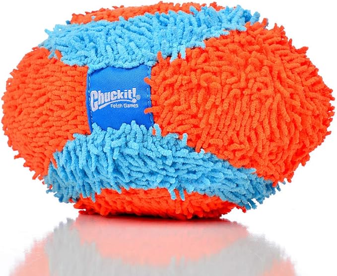 Chuckit! Indoor Fetch Fumbler Dog Toy (9.5 Inch), Orange and Blue