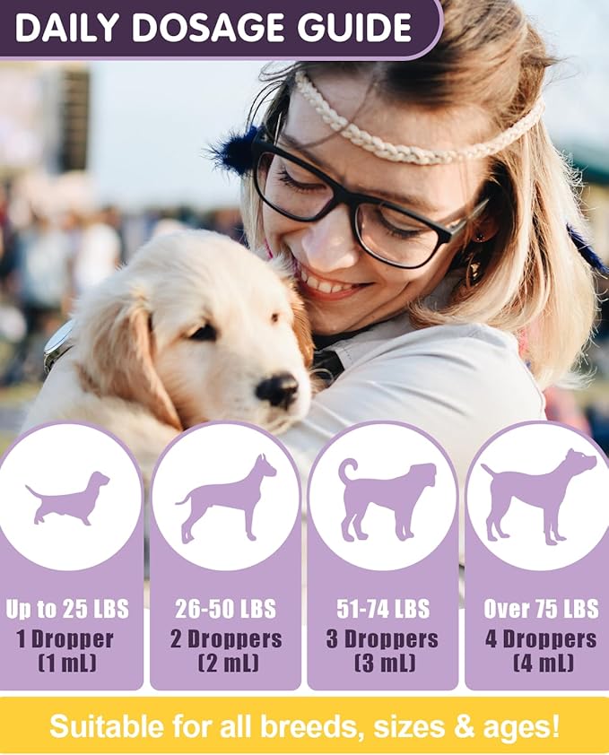 Probiotics for Dog | 60ML Liquid Probiotics for Dogs Support Gut Flora, Digestive Health & Diarrhea| Dog Digestive Enzymes & Prebiotics | Dogs Probiotics Allergies & Itchy Skin Relief | Roast Chicken