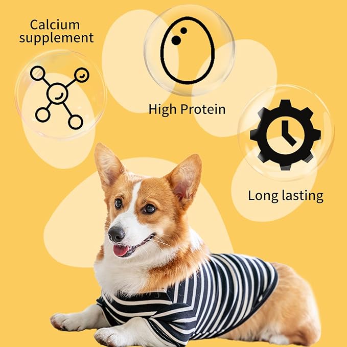 ASMPET Chicken Wrapped Beef Cartilage Dog Treats, Long Lasting High Calcium Chewy Dog Soft Bone, Non-Rawhide Puppy Treat Twist Sticks Rich in Protein for Small, Medium & Large Dogs