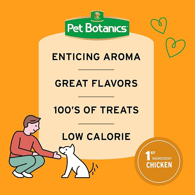 Pet Botanics 12 oz. Pouch Training Rewards Jerky Bites, Chicken Recipe, with 225 Treats Per Bag, The Choice of Top Trainers
