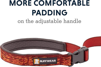Ruffwear, Flat Out Dog Leash, Adjustable Lead with Padded Handle, Ember Distortion