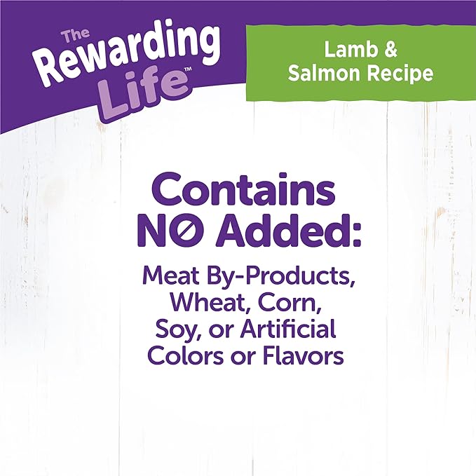 Wellness Rewarding Life Grain-Free Soft Dog Treats, Made in USA with Healthy Ingredients, Ideal for Training (Lamb & Salmon, 6-Ounce Bag)