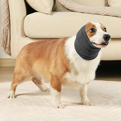 Dog Ear Cover, Pet Ear Covers for Bath, Neck and Ears Warmer for Dog Cats, The Grooming and Force Drying Tool for Anxiety Relief& Calming Dogs
