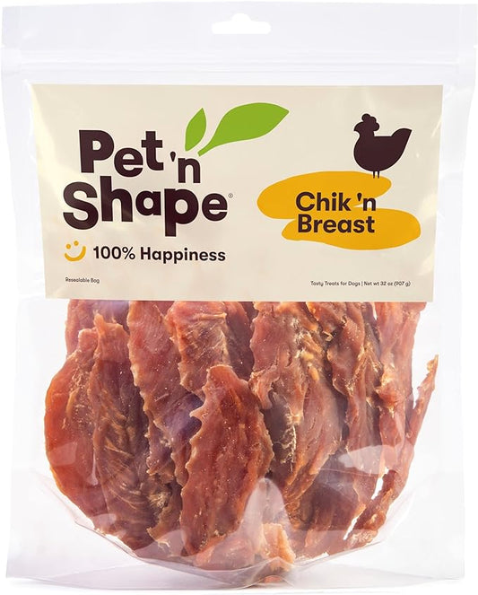 Pet 'n Shape Chik 'n Breast Jerky Dog Treats - 2 Pound