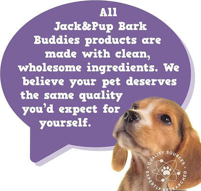 Jack&Pup Probiotic Chews for Dogs - Dog Probiotic Chews Small and Medium - Pro-Digest Bark Buddies (Up to 40 lbs) Puppy Probiotic Dog Chews, Pet Probiotics for Dogs - Probiotics for Puppies (60ct)