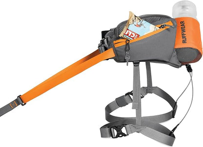 Ruffwear, Omnijore Dog Joring System, Dog Harness, Hip Belt, and Towline for Skiing, Skateboarding, and Biking, Orange Poppy, Large/X-Large