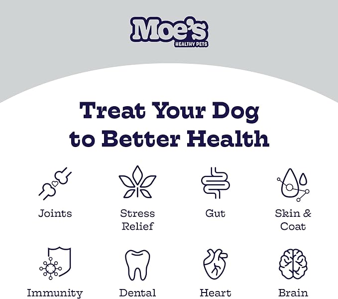 Moe’s Allergy and Immune Support for Dogs-Supports Anti-Itch, Seasonal Allergies & Immunity-Omega 3 Wild Alaskan Salmon Fish Oil - Dog Allergy Treatment, Skin Health- Made in USA- 90 Chews (Chicken)