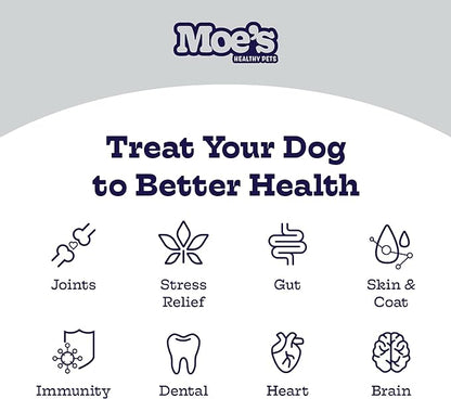 Moe’s Allergy and Immune Support for Dogs-Supports Anti-Itch, Seasonal Allergies & Immunity-Omega 3 Wild Alaskan Salmon Fish Oil - Dog Allergy Treatment, Skin Health- Made in USA- 90 Chews (Chicken)