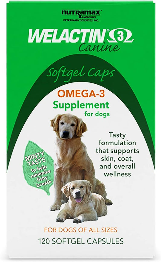 Nutramax Welactin Canine Soft Gel - 120 ct