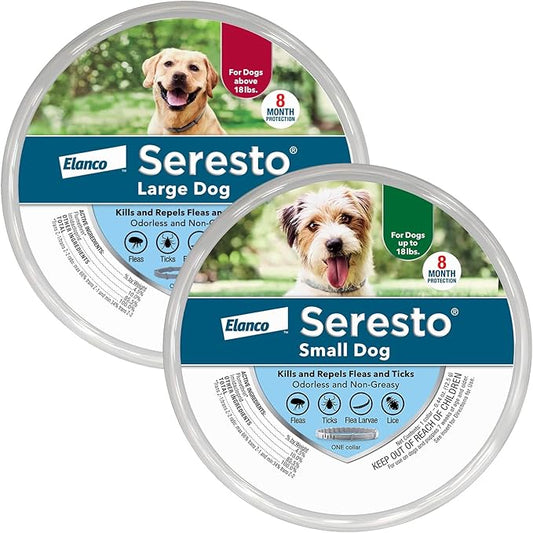 Seresto Flea Tick Collar 1 Large Dog + 1 Small Dog