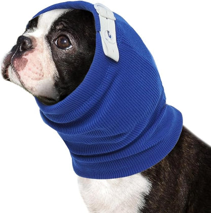 Nanaki Upgraded Dog Calming Hoodie Anxiety Relief, No Shake Ear Wraps for Dog, Soft Dog Hematoma Ear Wrap Anti-slip Dog Head Muffs Ear ProtectIon Dog Head Cover Grooming Force Drying Fireworks Thunder