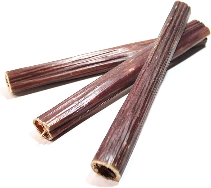 SUPER CAN BULLYSTICKS 6” Gullet Sticks (25 count) - 100% Natural Beef Esophagus Dog Jerky Treats for Small-Medium Dogs Easily Digestible Dog Chews