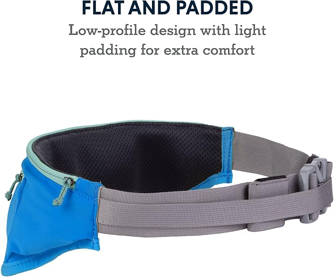 Ruffwear, Trail Runner Belt, Hands Free Adjustable with Pocket, Blue Pool, Small/Medium
