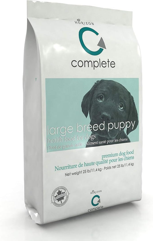 Complete Whole Grain, Non GMO, Meat Dense Large Breed Puppy Dry Dog Food, 25 lb Bag, (CLBP11)